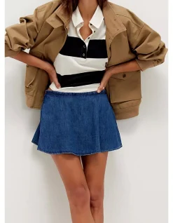 Paradise Found Denim Skort