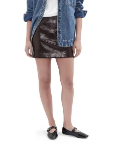 PATENT MINI SKIRT