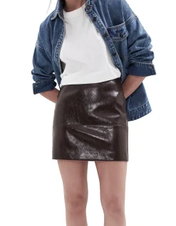 PATENT MINI SKIRT