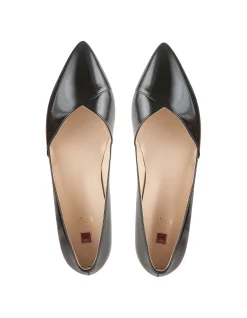 Patent Leather Ballet Flat with Block Heel