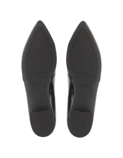 Patent Leather Ballet Flat with Block Heel