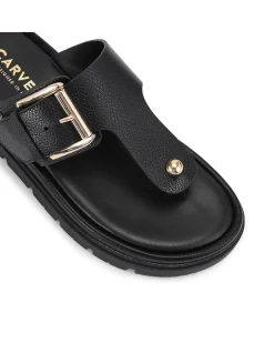 Pavilion T-Bar Leather Mule Sandal