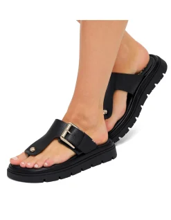 Pavilion T-Bar Leather Mule Sandal