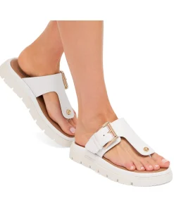 Pavilion T-Bar Leather Mule Sandal