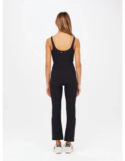 Peached Thia High Rise Crop Flare Pant