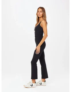 Peached Thia High Rise Crop Flare Pant