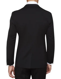 Peak Lapel Dinner Suit Jacket Black