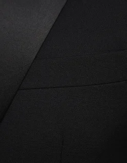 Peak Lapel Dinner Suit Jacket Black