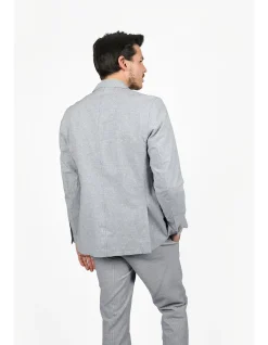 PEAK LAPEL HOUNDSTOOTH BLAZER
