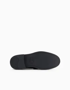 Pebbled Leather Loafers