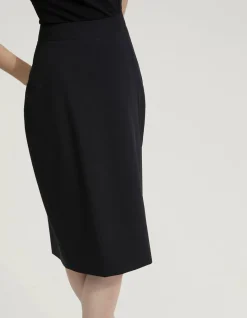 PEGGY WOOL STRETCH SUIT SKIRT