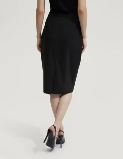 PEGGY WOOL STRETCH SUIT SKIRT