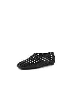 PENELOPIES Cut Out Leather Flats