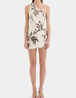 Peony Asymmetrical Mini Dress