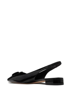 Perfect Pair Heart Patent Slingback Flat