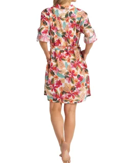 Phuket Straight Hem Button Dress