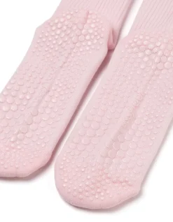 Pilates Heart Grip Bamboo Crew Socks