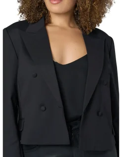 PINK DUSK - GIMME MORE CROPPED BLAZER