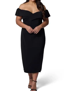 PINK DUSK-DARK DESIRES MIDI DRESS