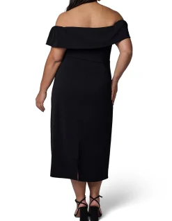 PINK DUSK-DARK DESIRES MIDI DRESS