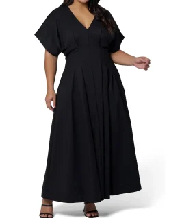PINK DUSK-MAGNETIC PULL MAXI DRESS