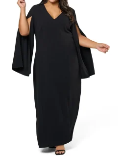 PINK DUSK - MAIN CHARACTER MAXI CAPE DRESS