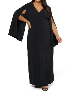 PINK DUSK - MAIN CHARACTER MAXI CAPE DRESS