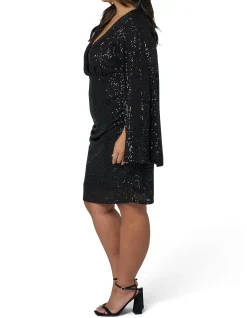 PINK DUSK - ONE TIME SEQUIN MINI DRESS