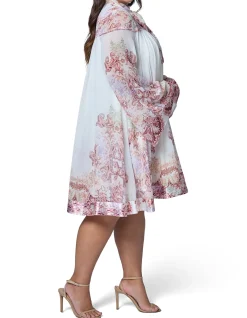 PINK DUSK-SECRET FLAME MINI DRESS