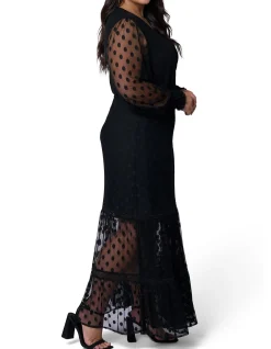 PINK DUSK-SECRET OBSESSION MAXI DRESS