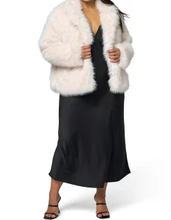 PINK DUSK - SEDUCTIVE CHARM FUR COAT