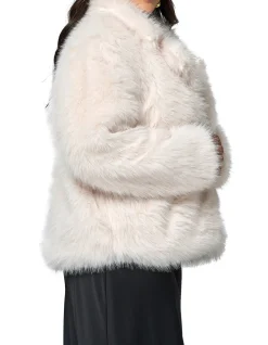PINK DUSK - SEDUCTIVE CHARM FUR COAT