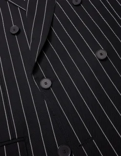 Pinstripe Double Breasted Jacket