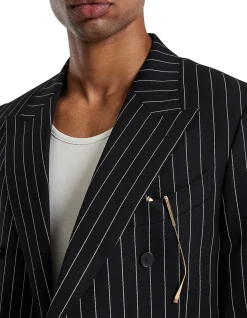 Pinstripe Double Breasted Jacket