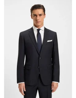 Pinstripe slim-fit jacket in virgin wool