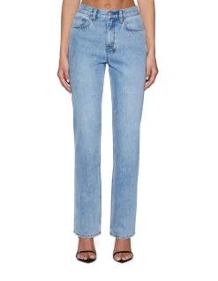 Pinup Straight Mid Rise Full Length Jean