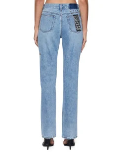 Pinup Straight Mid Rise Full Length Jean