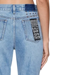 Pinup Straight Mid Rise Full Length Jean