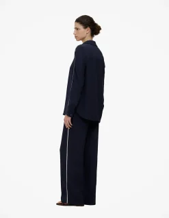 Piping Detail Long Sleeve Shirt