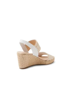 Piveys Elastic Strap Wedge Sandals