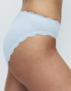 3pk Cotton Rich High Leg Knickers