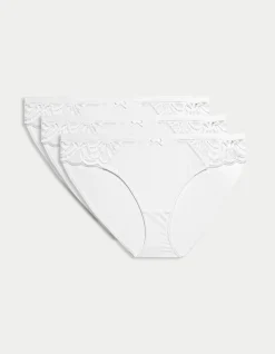 3pk Amelia Lace Bikini Knickers