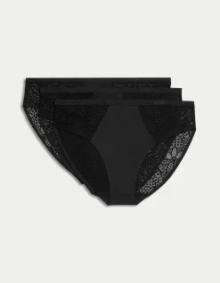 3pk Body Soft High Leg Knickers