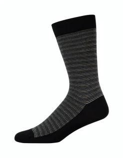 2PK COMFORT TOP BOLD STRIPE CREW SOCKS