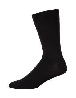 2PK COMFORT TOP BOLD STRIPE CREW SOCKS