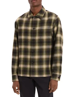 Plaid Button-Up Shirt