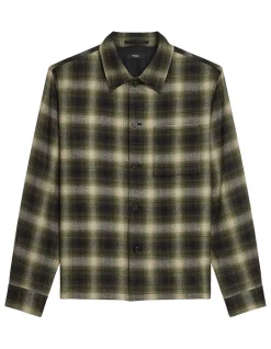 Plaid Button-Up Shirt
