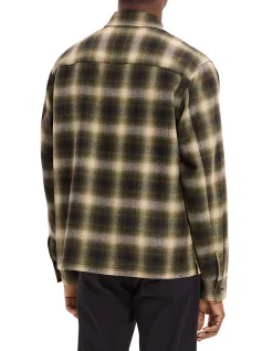 Plaid Button-Up Shirt