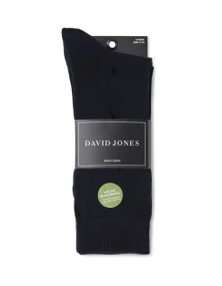 Plain Business Crew Bamboo Socks 3 Pack