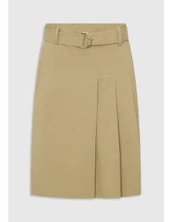 PLEAT DETAIL MIDI SKIRT